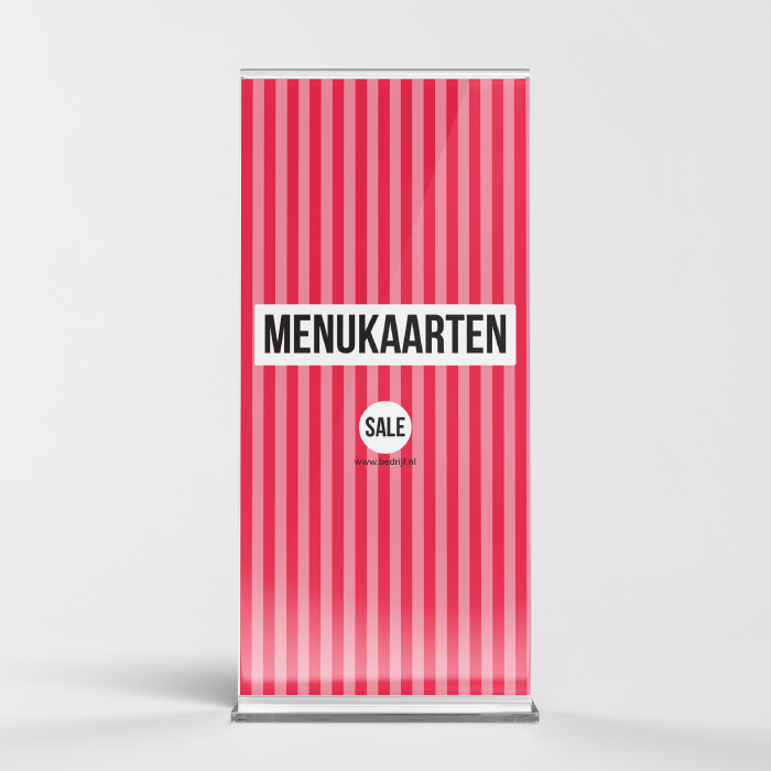 Menukaart staand
