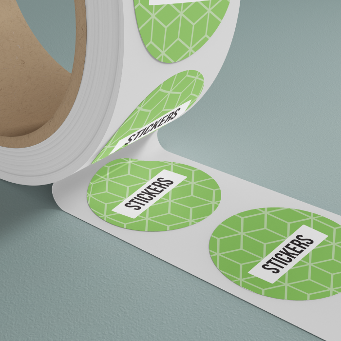 Stickers op rol detail